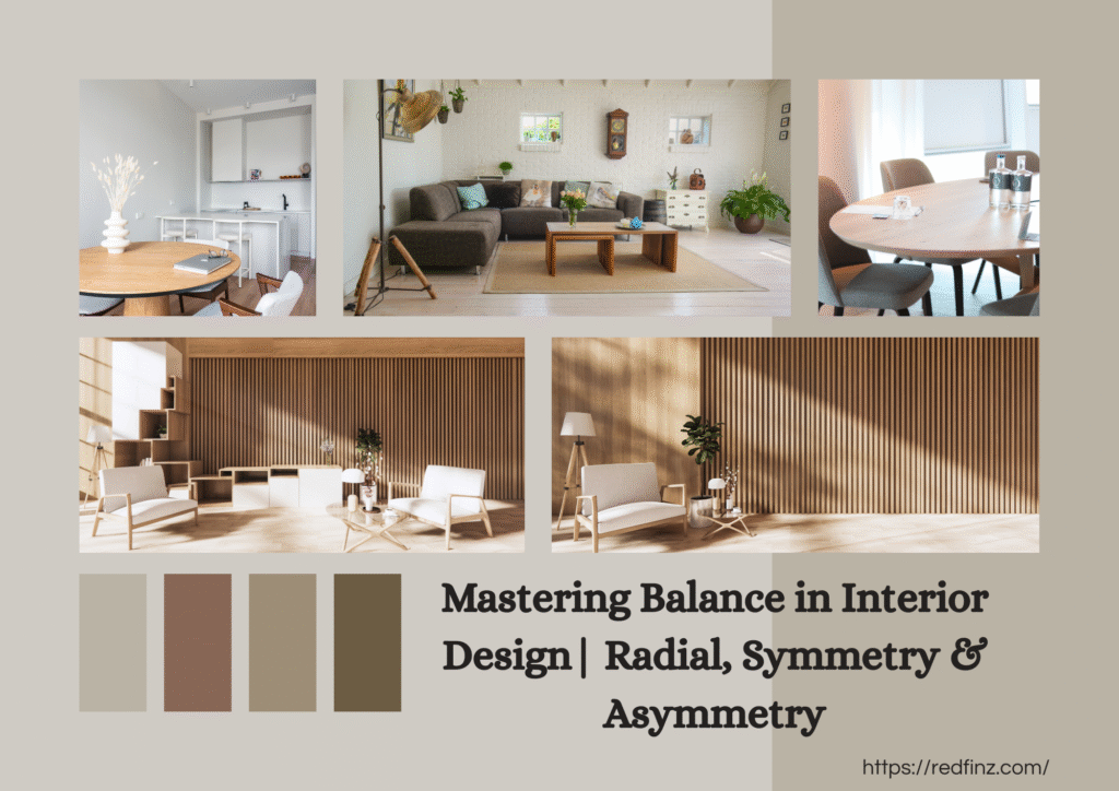 Radial balance in interior design