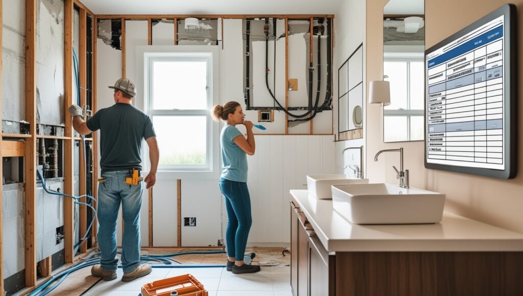 Bathroom Renovation While Living in the House