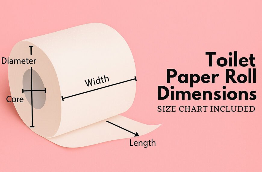 Bathroom toilet paper length