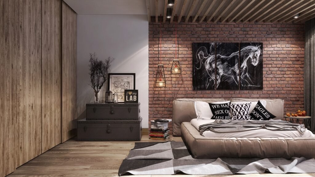 Industrial Bedroom Design