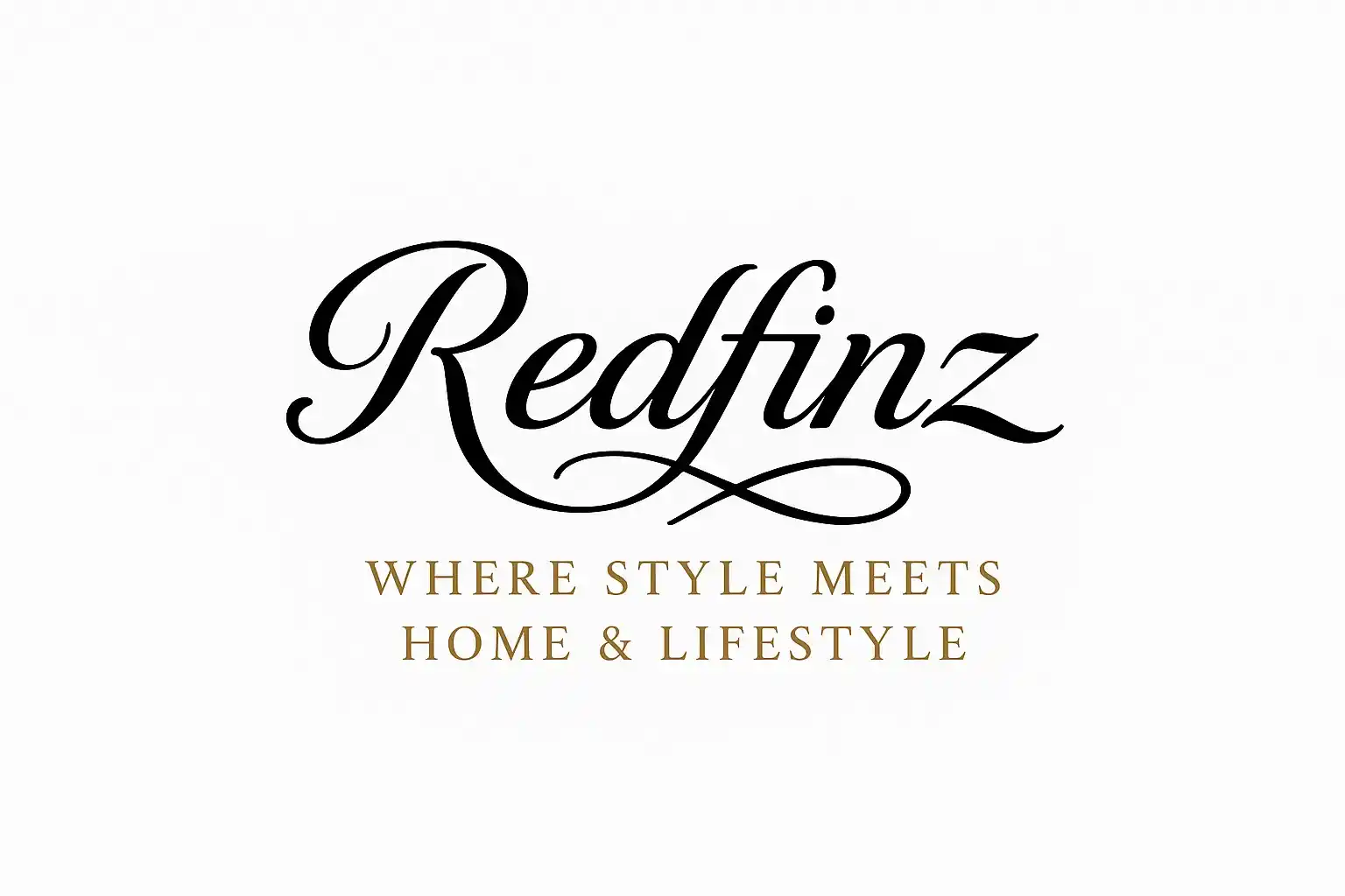 Redfinz – Where Style Meets Home & Lifestyle Redfinz logo - premium home and lifestyle brand