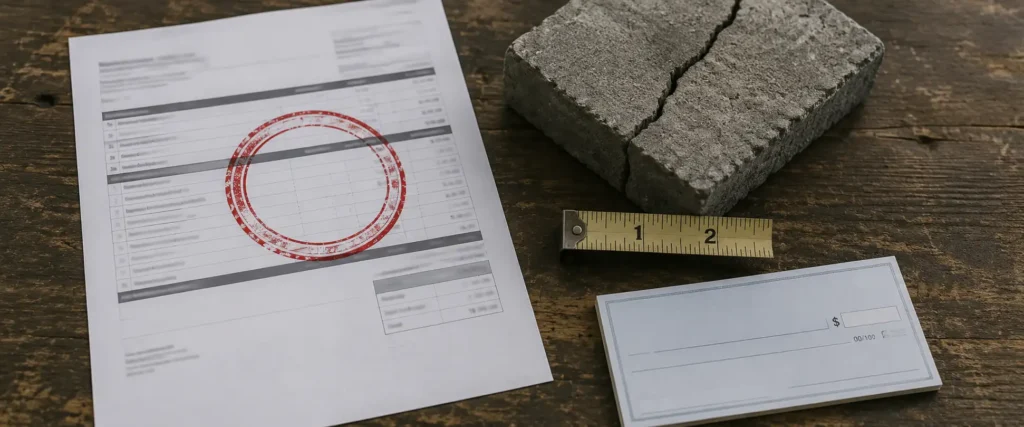 Red flag warning signs when reviewing patio contractor quotes and estimates